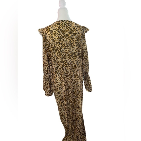 Size 1X Fashion to Figure Maxi Wrap around Dress, Animal Print, NWT - Picture 7 of 12